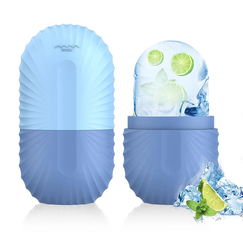 Silicone Ice Roller Face Eye Reusable Ice Cube Facial Roller Ice Mold Skin Care