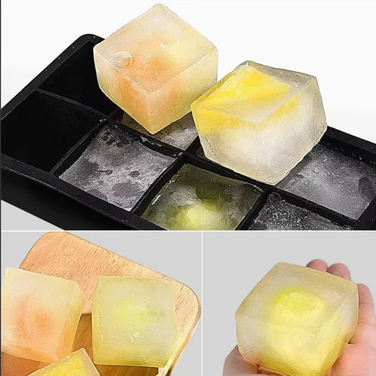 4/6/8/15 Grid Silicone Ice Cube Mold Big Square Ice Cube Tray Mold Ice Cube Maker