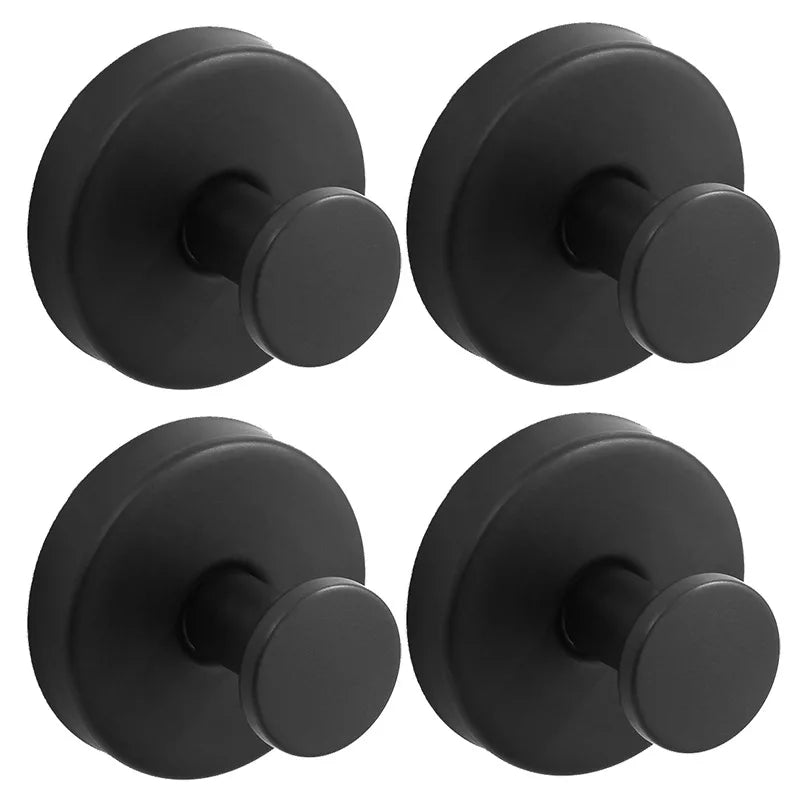 Metal Suction Cup Hook Bathroom Towel Holder No-Drill Strong Adsorption Wall Hooks