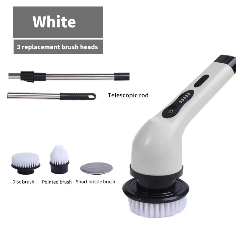 9-Head Cordless - 2-Speed Power Cleaner with Long Handle, Adjustable Speeds