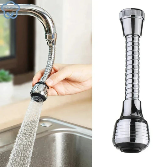 Kitchen Gadgets 2 Modes 360 Rotatable Bubbler High Pressure Faucet Extender Water