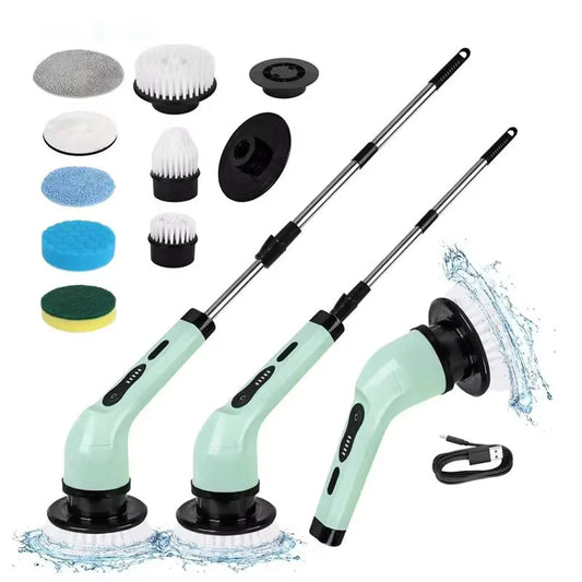 9-Head Cordless - 2-Speed Power Cleaner with Long Handle, Adjustable Speeds