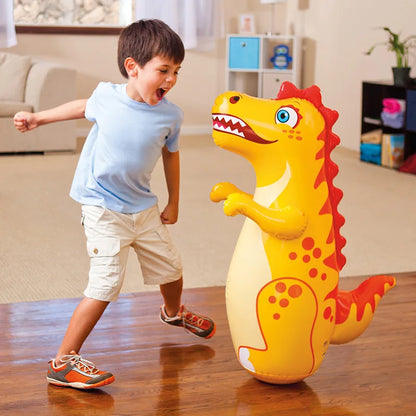 Children Adult Tumbler Boxing Inflatable Standing Punching Bag Boys Dinosaur Sport Toys