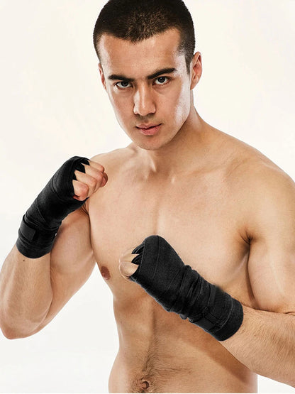 Cotton Boxing Bandage Wrist Wraps Combat Protect Boxing Sport Kickboxing Muay