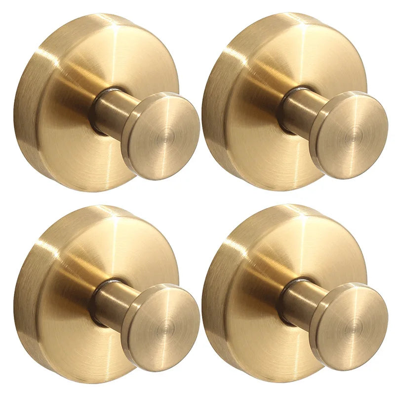 Metal Suction Cup Hook Bathroom Towel Holder No-Drill Strong Adsorption Wall Hooks