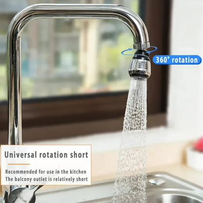 Kitchen Gadgets 2 Modes 360 Rotatable Bubbler High Pressure Faucet Extender Water