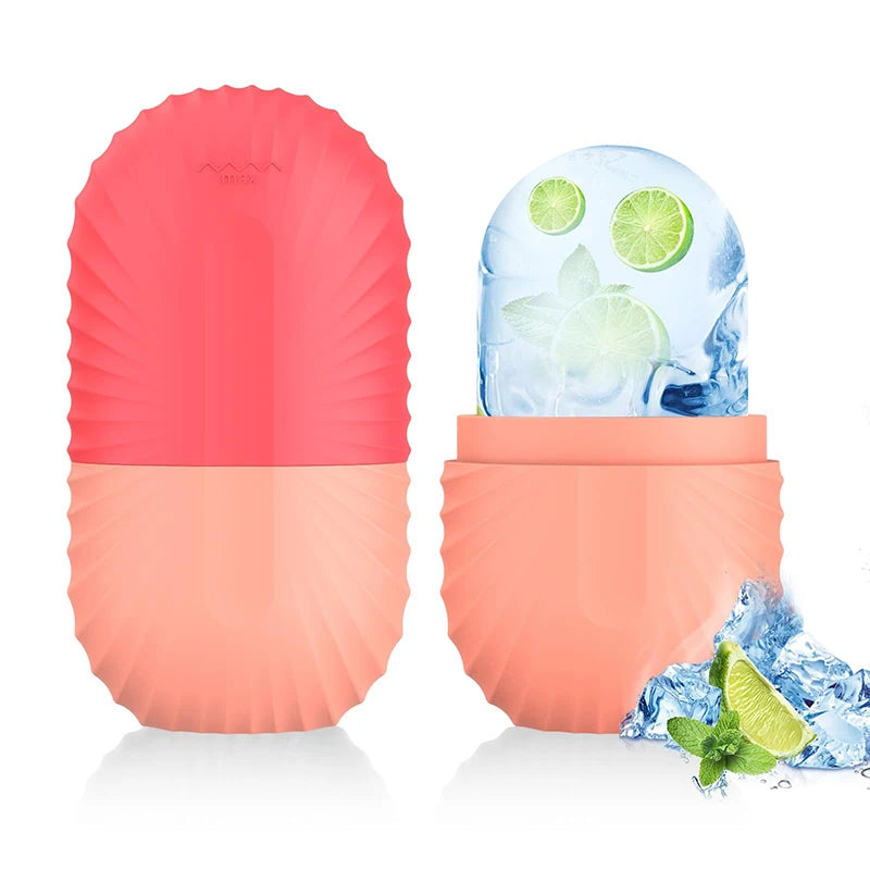 Silicone Ice Roller Face Eye Reusable Ice Cube Facial Roller Ice Mold Skin Care