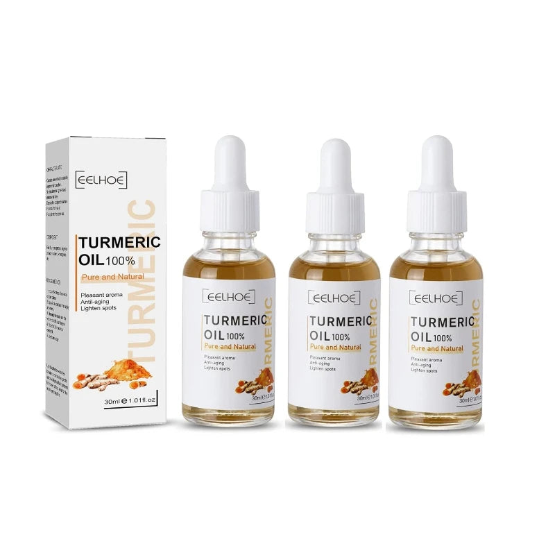 3pcs Turmeric Serum Oil Facial Moisturizing Brighten Essence
