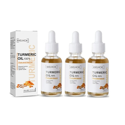 3pcs Turmeric Serum Oil Facial Moisturizing Brighten Essence