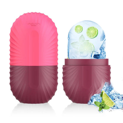 Silicone Ice Roller Face Eye Reusable Ice Cube Facial Roller Ice Mold Skin Care