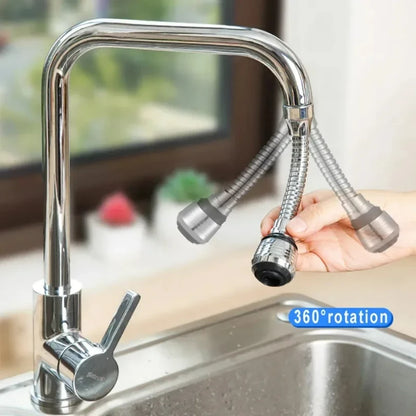 Kitchen Gadgets 2 Modes 360 Rotatable Bubbler High Pressure Faucet Extender Water