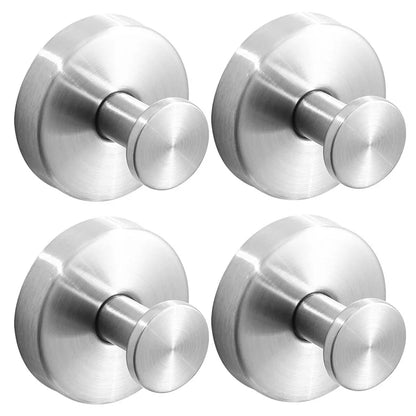 Metal Suction Cup Hook Bathroom Towel Holder No-Drill Strong Adsorption Wall Hooks