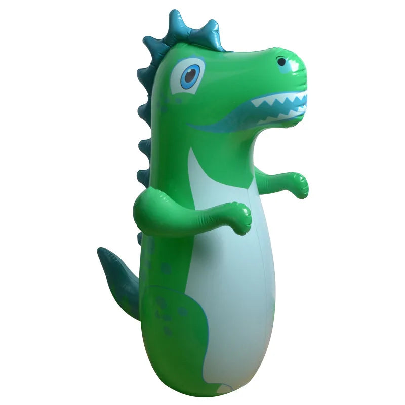 Children Adult Tumbler Boxing Inflatable Standing Punching Bag Boys Dinosaur Sport Toys