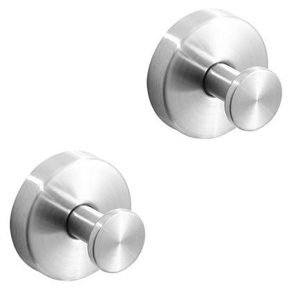 Metal Suction Cup Hook Bathroom Towel Holder No-Drill Strong Adsorption Wall Hooks