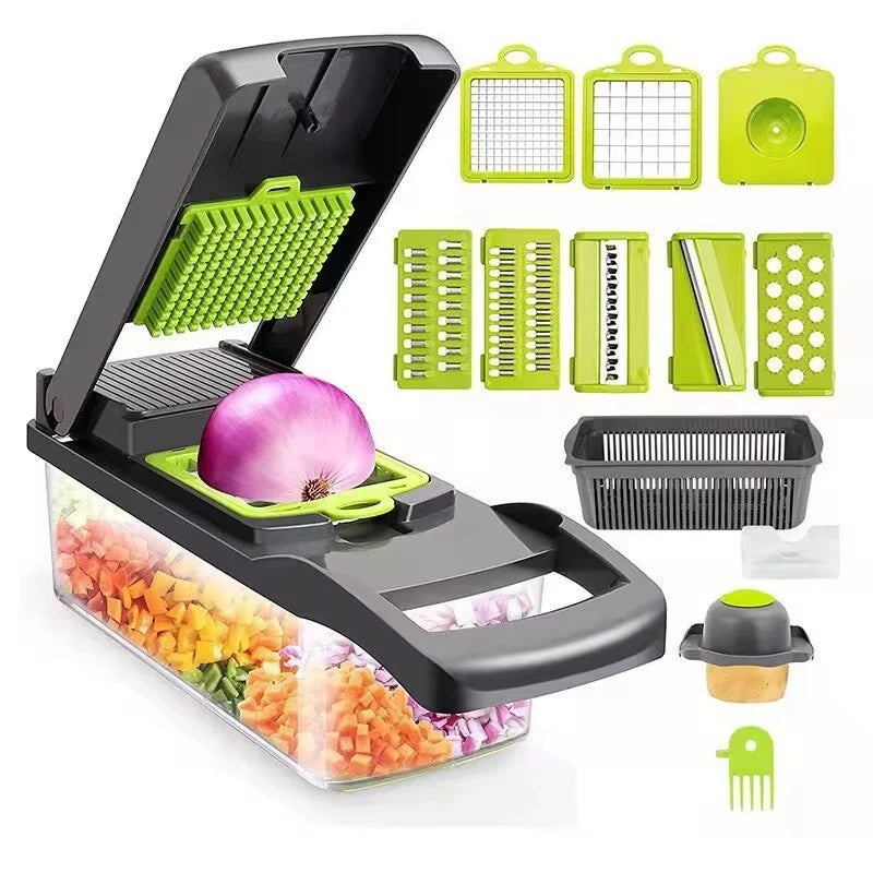 16 in 1 Multifunctional Vegetable Chopper Onion Chopper Handle Food